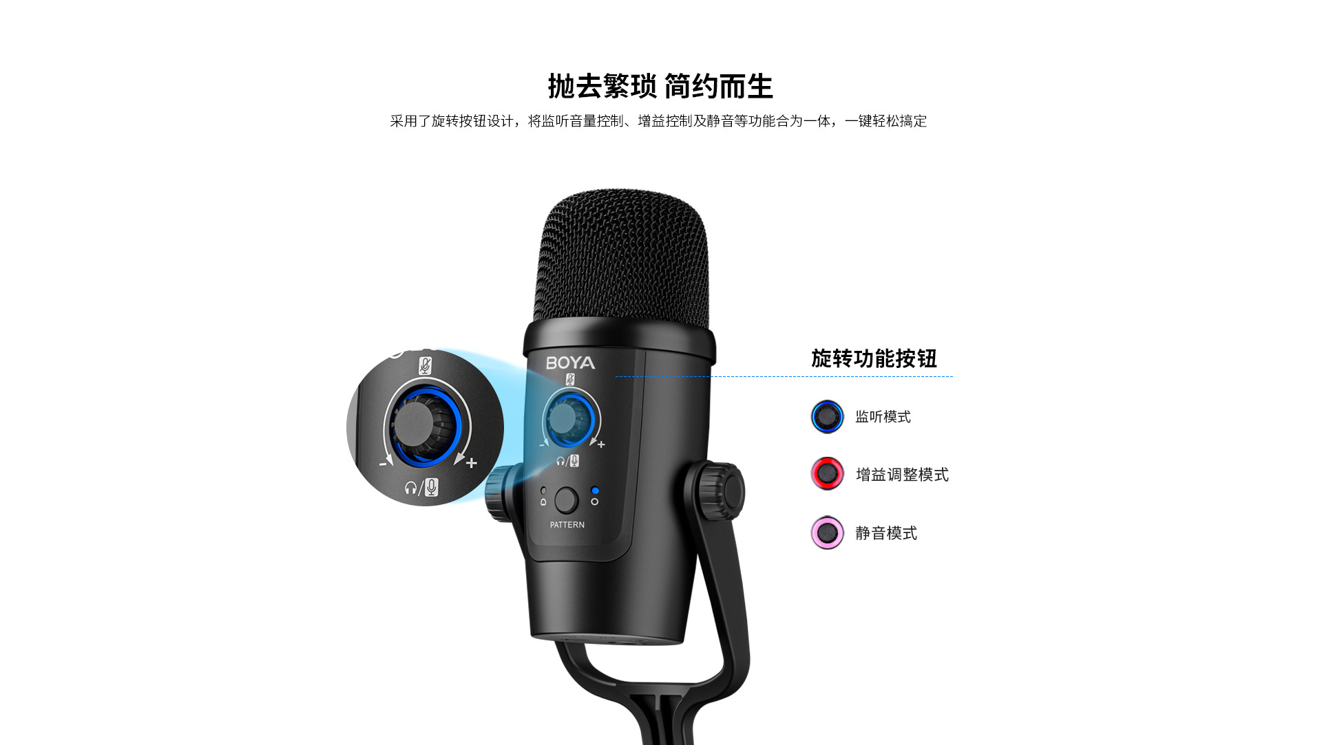 博雅pm500桌面USB麦克风