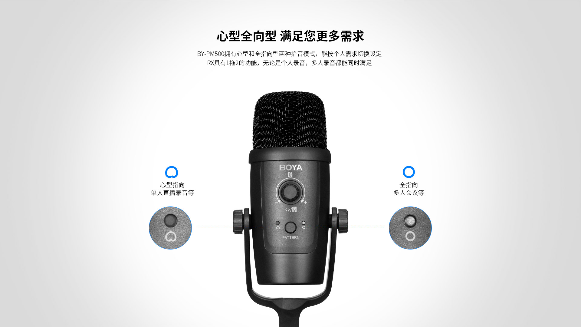 博雅pm500桌面USB麦克风