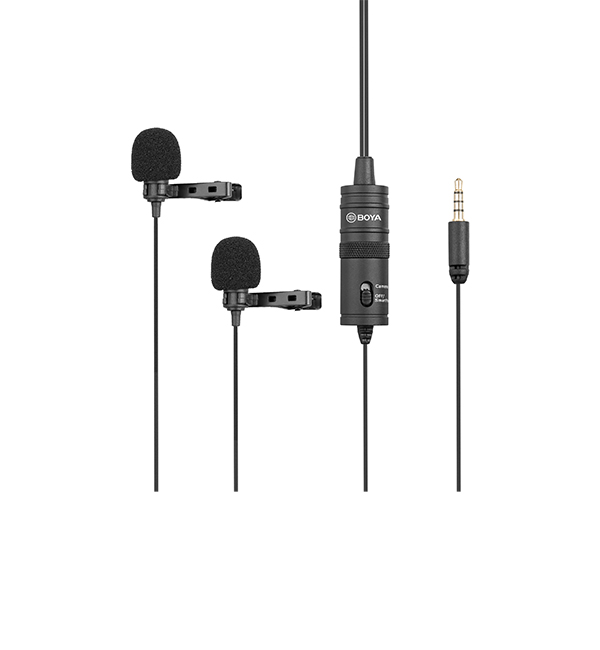 BOYA BY-M1DM Dual Omnidirectional Lavalier Microphone BY-M1DM