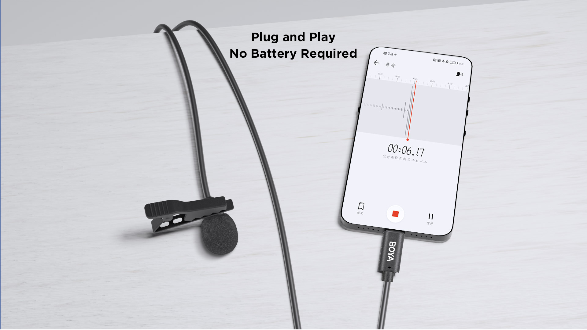 Boya Digital Dual Lavalier Microphones with USB-C for Android/MAC/Windows (BY-M3D) 16824161274533866