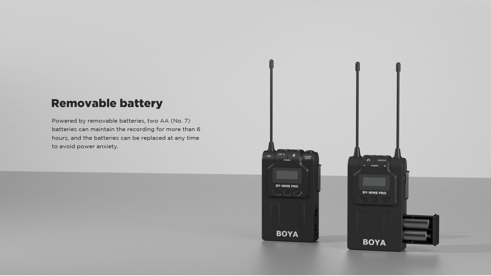 boya wm8 pro wireless microphone