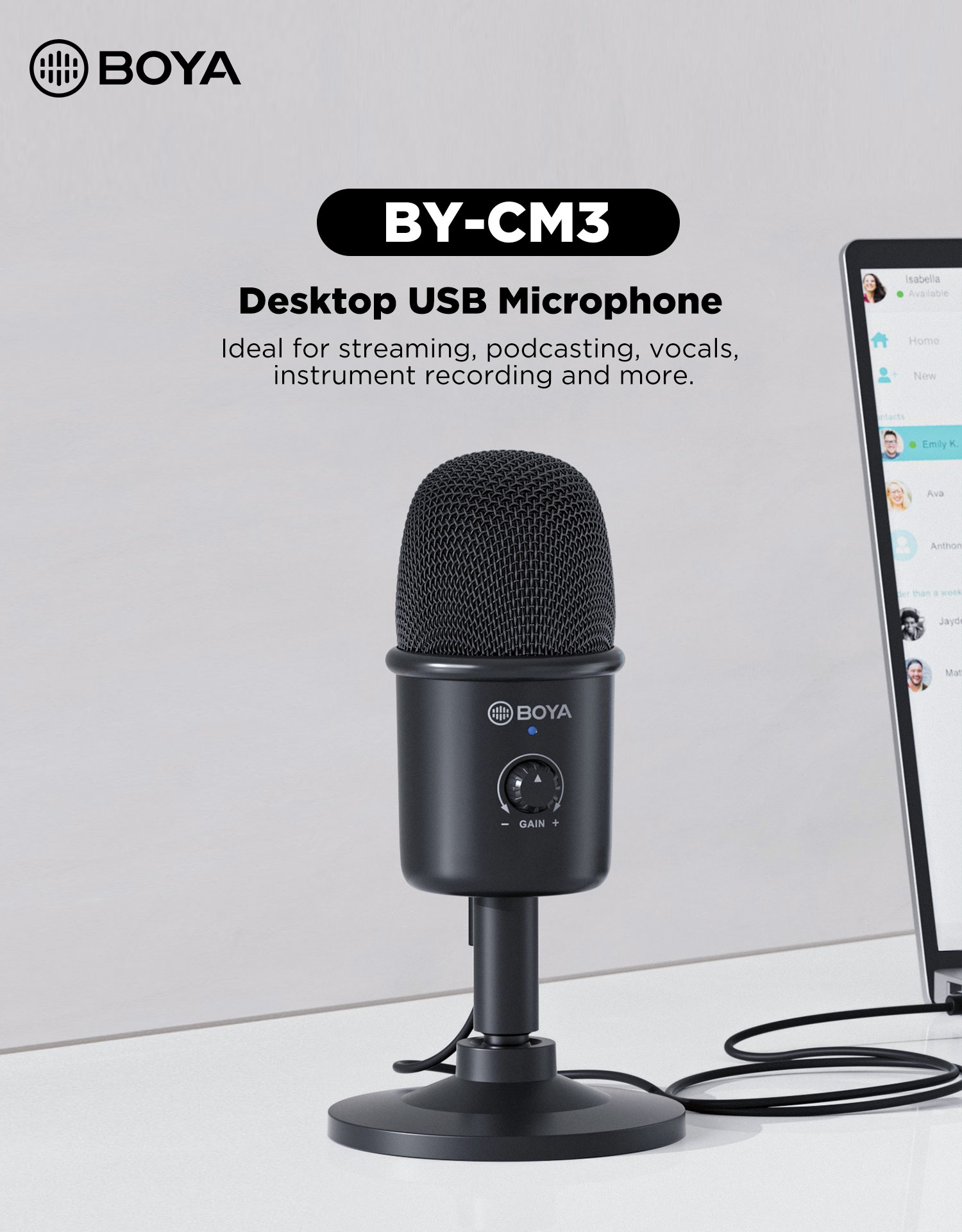 boya cm3 usb microphone