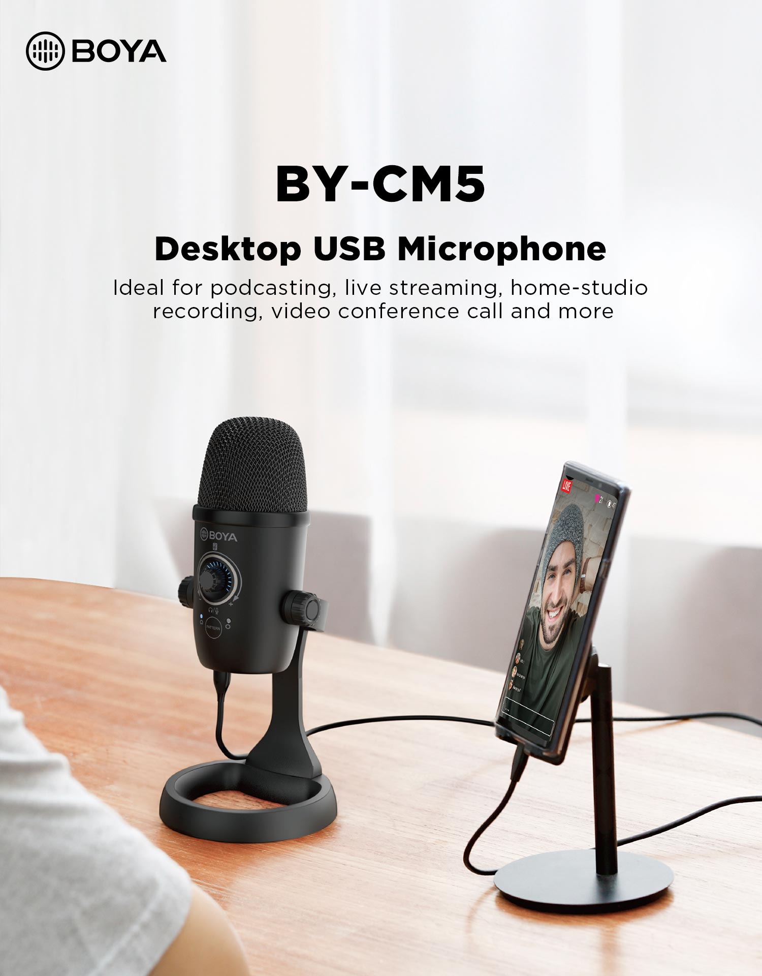 boya cm5 usb microphone