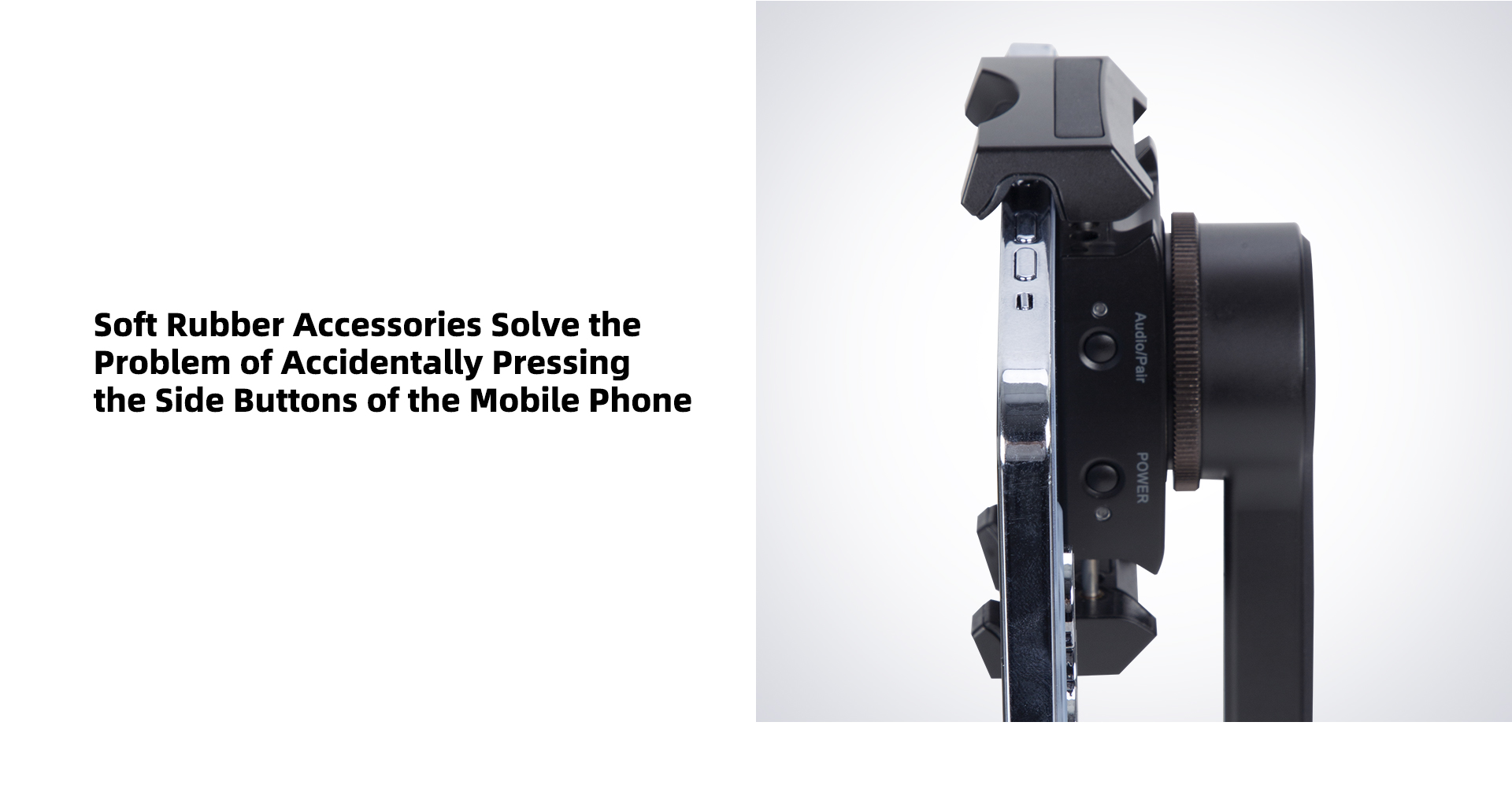 BYX1D SingleAxis SmartphoneGimbal & Wireless Microphone System BOYA