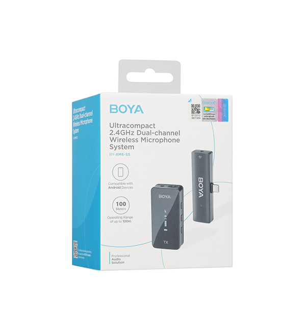 Sistema de micrófonos inalámbricos Boya BY-XM6-S2 - FotoAcces