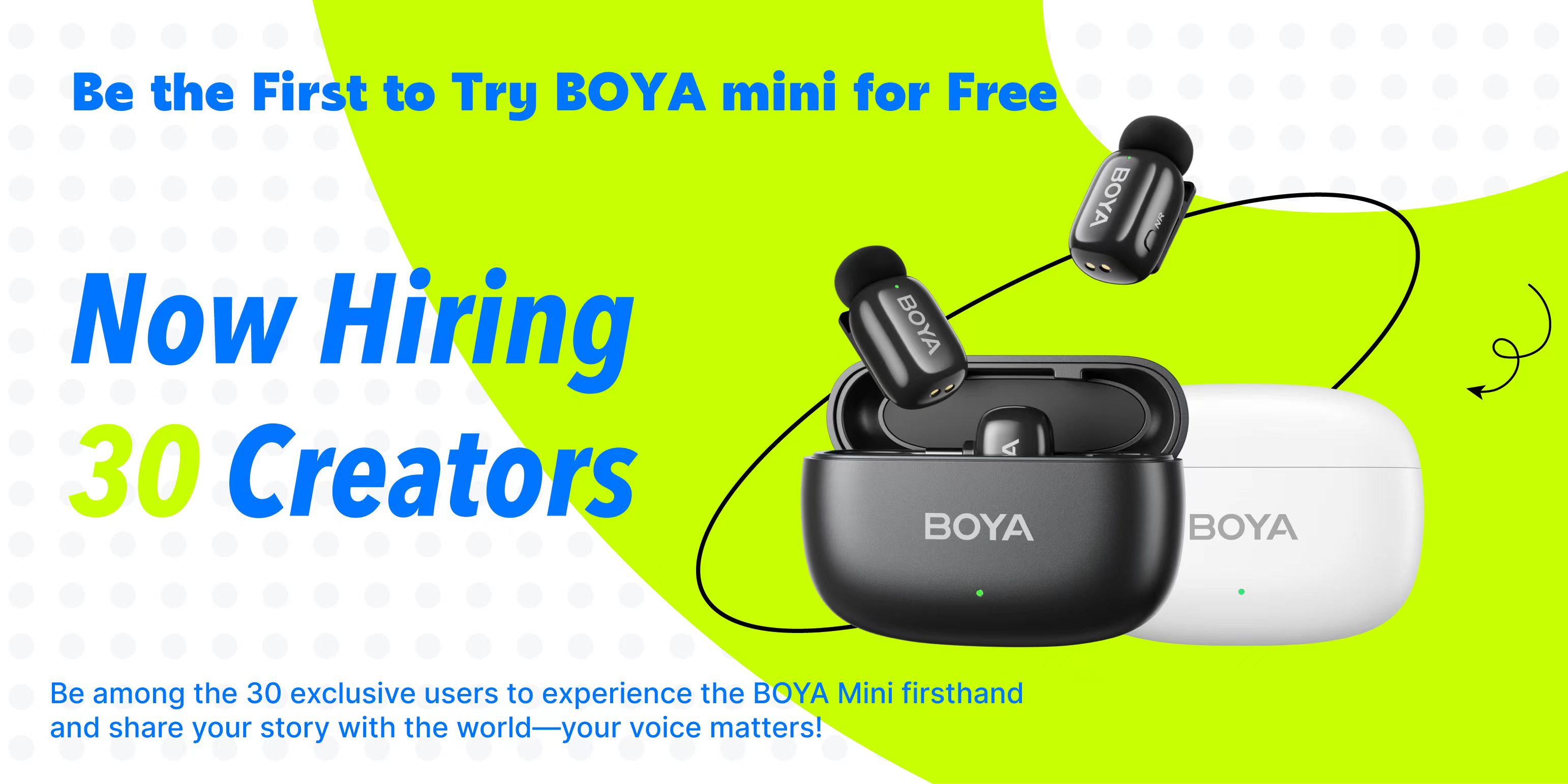 BOYA mini's Creator Campaign